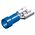 SLIDE CABLE LUG INSULATED FEMALE BLUE 6.4 F2-6.4V LNG 100pcs