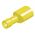 Ακροδέκτης Συρταρωτός Καλ/νος Nylon Θηλυκός Κίτρινος F5-6.4VF/8 LNG 100τεμ