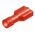 Coated Slide Cable Lug Nylon Female Red FF1-6.4AF/8 JEE 100pcs