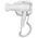 Hotel Hair Dryer with Wall Mount 1600W White