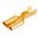 Naked Female Slide Cable Lug 4.8-1.5 Brass 804201 HAN