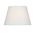 Fabric Lampshade with Metallic Base Suitable for E27 Bulb White CONE2520W
