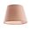 Fabric Lampshade with Metallic Base Suitable for E27 Bulb Mocha CONE2520M