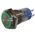 Μπουτόν Διακόπτης ON - OFF Στρόγγυλο Φ16 Μεταλλικό + Led 12V Πράσινο HBS1AGQ DHE
