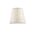 Υφασμάτινο Αμπαζούρ - Καπέλο με Βάση για Λάμπες E14 Λευκό / Μπέζ 14x9x13cm