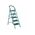 Σκαλα Σκαμπό Σιδερένια με 5 Σκαλιά 151,5cm Total THLAD09051