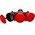 Triple Socket Female GN-X3/44S Extrem IP44 KEL Black /Red