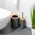 Set Μπάνιου WC Πιγκάλ-Κάδος-Σαπουνοθήκη Black-Bamboo