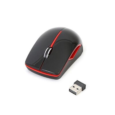 Wireless Optical Mouse Platinet Black & Red PM0417WBR