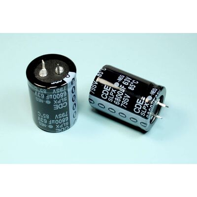 Aluminium Electrolytic Capacitors Snap In 100V 6800μF D35x50mm
