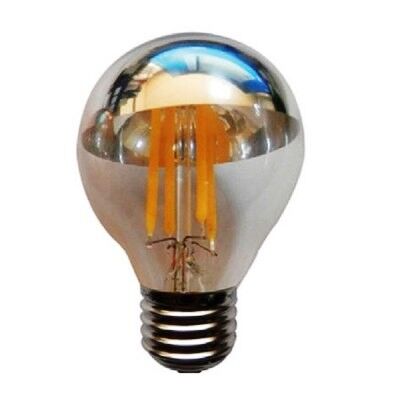 Led Lamp E27 4W Filament Dimmable Half Silver Glamour