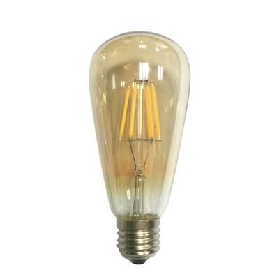 Led Lamp E27 6W Filament 2700K Amber Dimmable