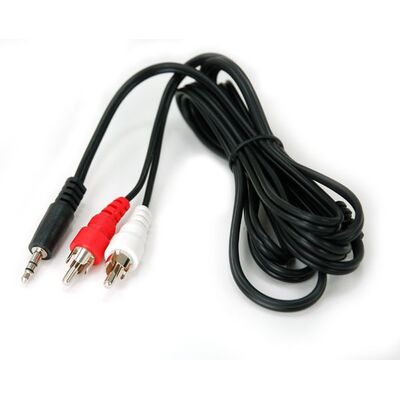 Audio Cable Mini Jack 3,5mm - 2 RCA Males 2m