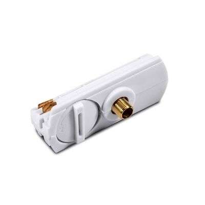 White Adaptor For 2 Wires Track