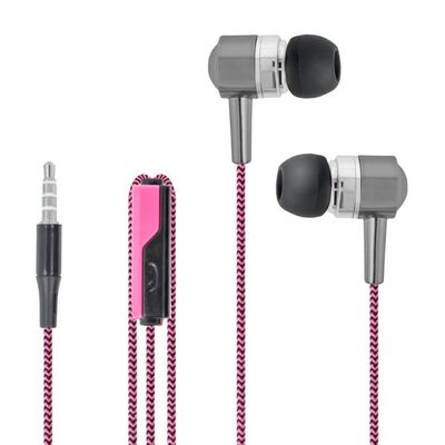Ακουστικά - Handsfree Κινητών Universal Ροζ-Μαύρο