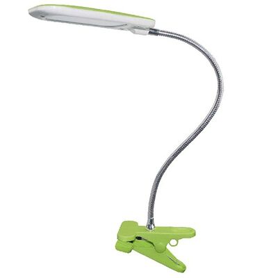 Desk Lighting LED With PVC Cable From Metal And Plastic With Tweezers Green