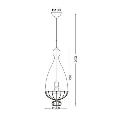 Lighting Pendant 1 Bulb 13802-176