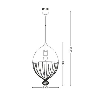Lighting Pendant 1 Bulb 13802-177