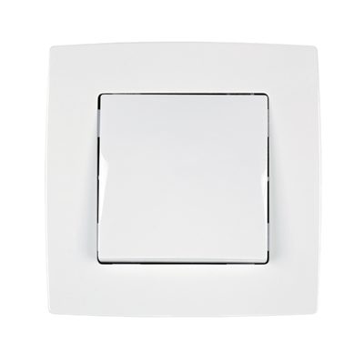 Switch 1 Button Cross Switch City White