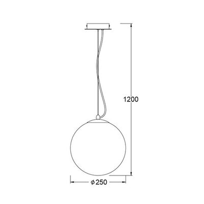 Lighting Pendant 1 Bulb Metal 13802-433