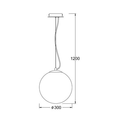 Lighting Pendant 1 Bulb Metal 13802-435