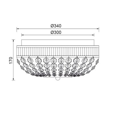 Lighting Pendant 3 Bulb Metal 13803-051