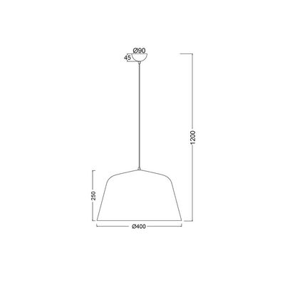 Lighting Pendant 1 Bulb Metal 13802-779