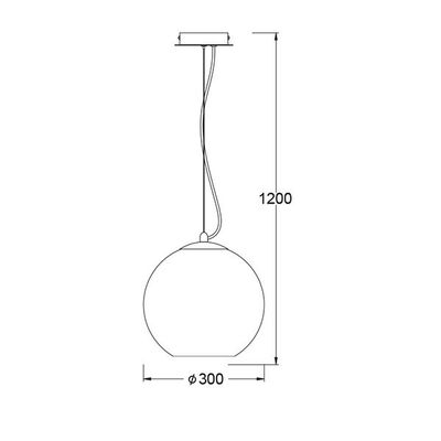 Lighting Pendant 1 Bulb Metal 13802-509