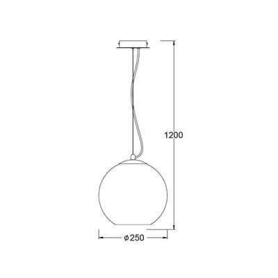 Lighting Pendant 1 Bulb Metal 13802-512