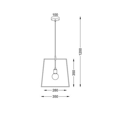 Lighting Pendant 1 Bulb Metal 13802-526