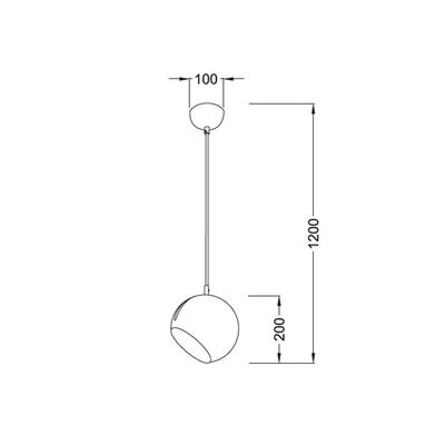 Lighting Pendant 1 Bulb Metal 13802-792
