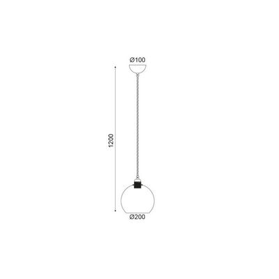 Lighting Pendant 1 Bulb Metal 13802-064