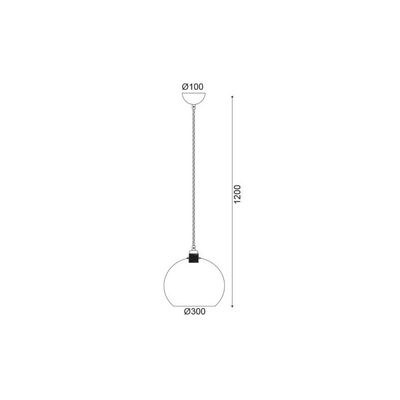 Lighting Pendant 1 Bulb Metal 13802-116