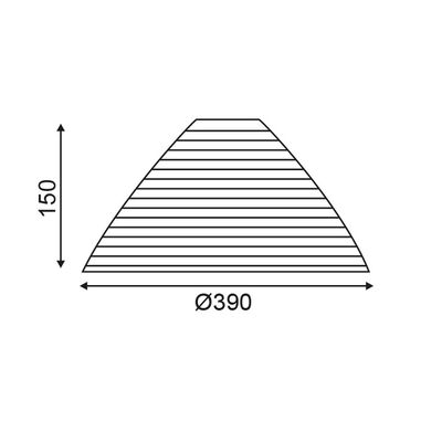 Γυαλί Φωτιστικού Φ39 Μαύρο Ματ + Ασημί 12351-026-BS