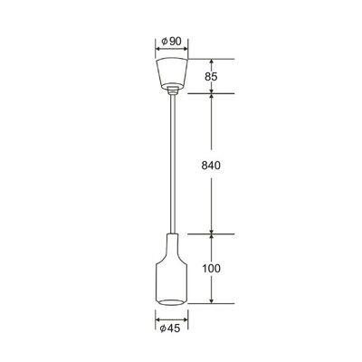 Lighting Pendant 1 Bulb Metal 13802-824