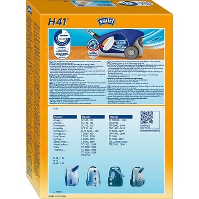 Vacuum Cleaner Bags Swirl H41 (Hoover)