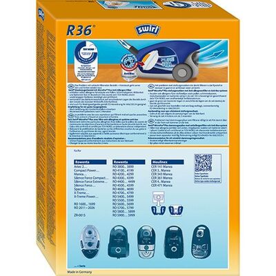Vacuum Cleaner Bags Swirl R36 (Moulinex - Rowenta)