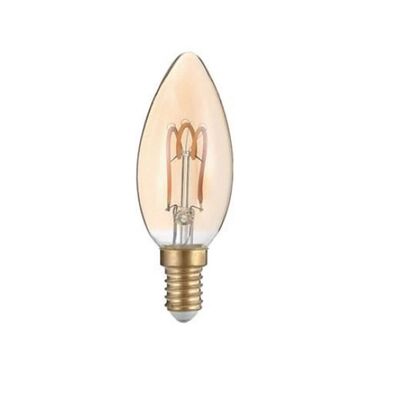 Led Lamp E14 3W Filament Spiral 2700K Amber Candle DECO3SWWAM