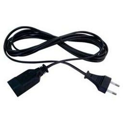Extension cord 2X0,75 10m Black