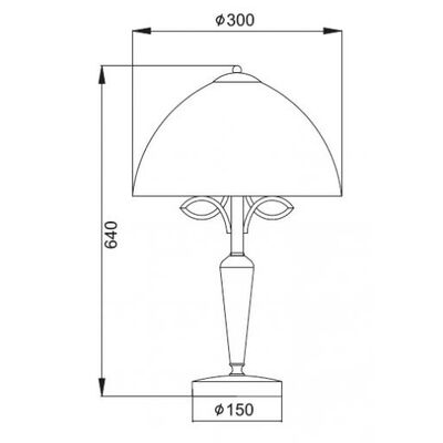 Table Light 1 Bulb Metal 13803-259