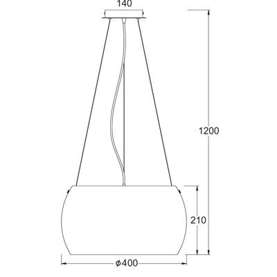 Lighting Pendant 3 Bulb Glass 13802-437