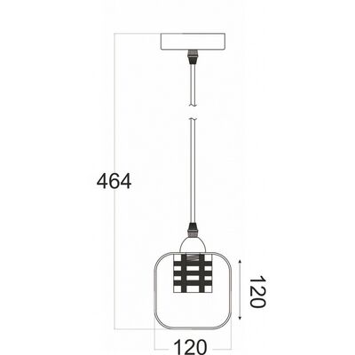 Lighting Pendant 1 Bulb Metal 13802-458