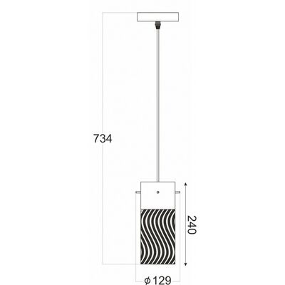 Lighting Pendant 1 Bulb Metal 13802-464