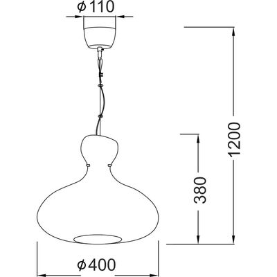 Pendant Lighting 1 Bulb Metal 13802-785