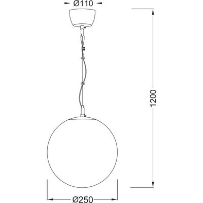 Pendant Lighting 1 Bulb Metal 12352-125