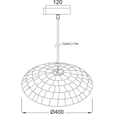 Lighting Pendant 1 Bulb Metal 13802-739