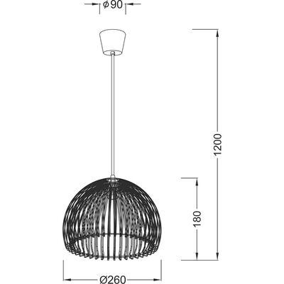 Lighting Pendant 1 Bulb Acrylic 13802-809