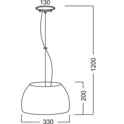 Pendant Lighting 1 Bulb Metal 13802-800