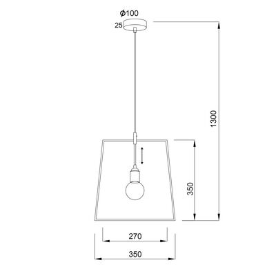 Lighting Pendant 1 Bulbs Metal 13802-022