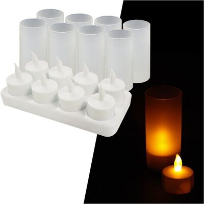 Rechargeable Candle Lights Led 8 pieces